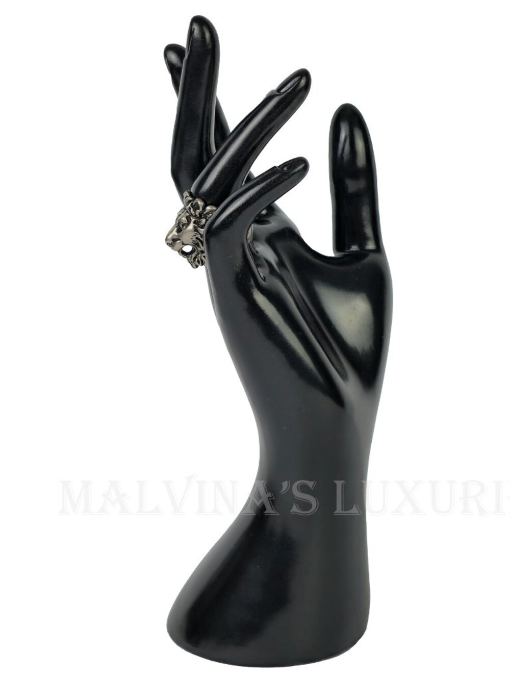 GUCCI RING LION HEAD AGED FINISH METAL BAND UNISEX sz 15 US 7 1/4 - Picture 5 of 17